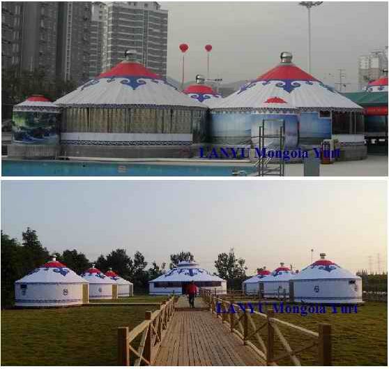 پارک گنبد فضای باز لوستر مغولستانی Yurt Ger